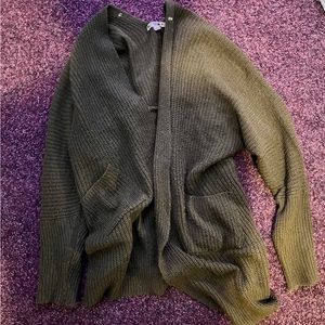 Olive Green Cardigan